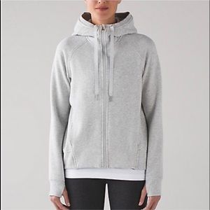 Lululemon Fleece Please hoodie in grey